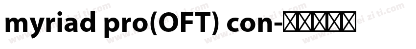 myriad pro(OFT) con字体转换